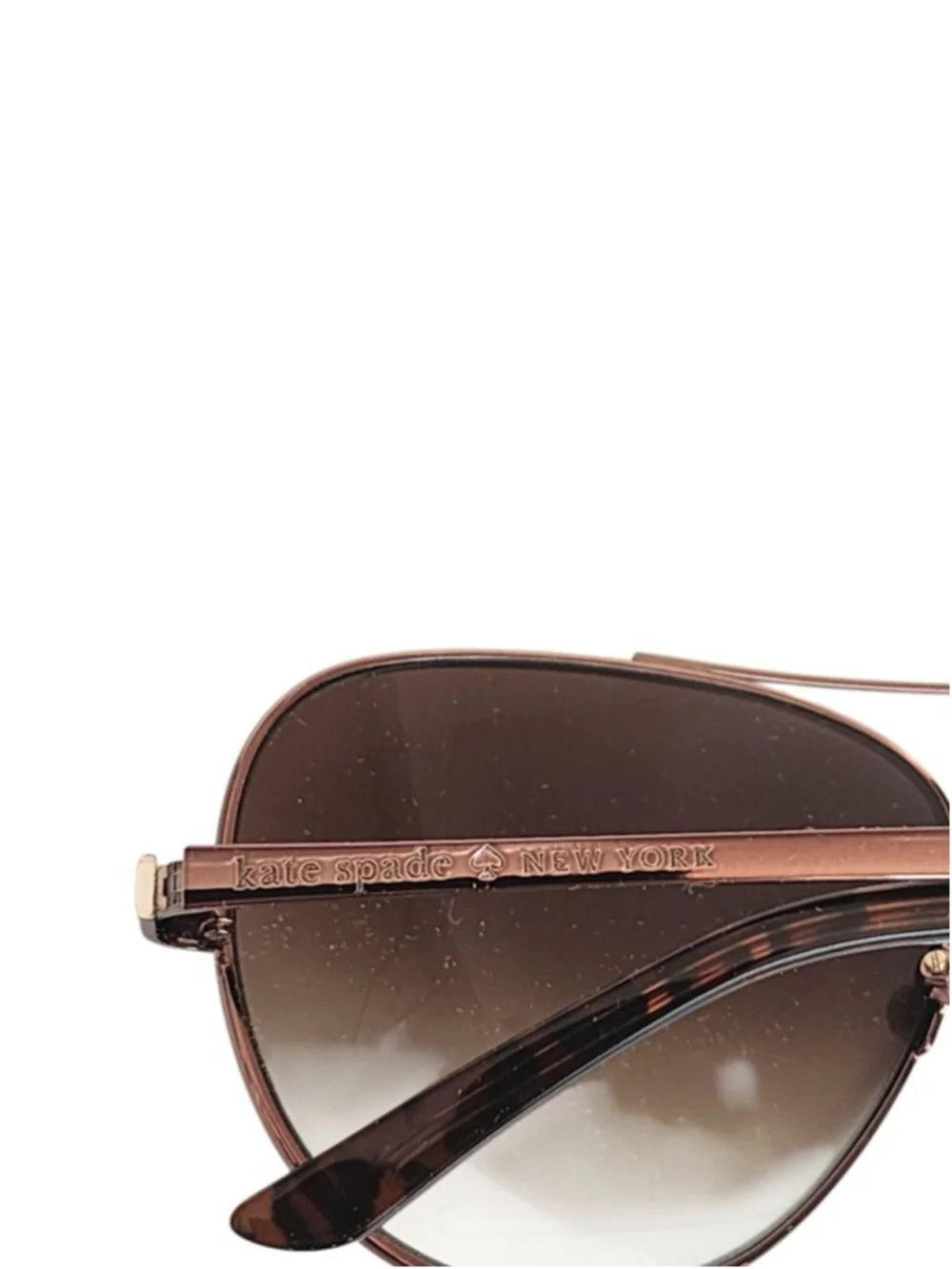 KATE SPADE Aveline Bronze Brown Aviator Sunglasses 58 mm - Picture 9 of 13